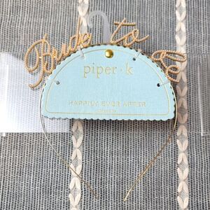 NWT- PIPER K 'Bride To Be' Headband